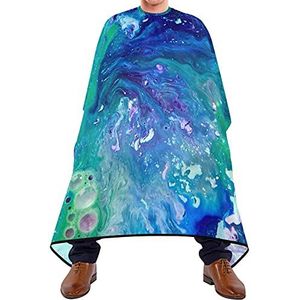 Kapper Cape Abstracte Marmeren Snijjurken Gemakkelijk Schoon Kapsel Cape Lichtgewicht Kappers Schort Voor Haar Snijden Kapperszaak Kids 140X170Cm