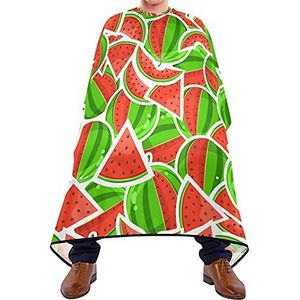 Kapsel Salon Cape Watermeloen Haircut Barber Cape Wasbare Barber Cape Verstelbare Kapmantel voor Haar Styling Kinderen Volwassenen 140 x 170 cm