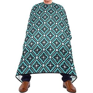 Kapmantel Geometrisch Patroon Salon Cape Waterdichte Barber Cape Verstelbare Kapmantel Voor Salon Kapsel Haar Ontwerp Kinderen 140 x 170 cm