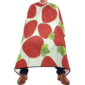 Snijcape, aardbeien, cape, blouse, vuilafstotend, antistatisch, kappersjurk, voor het wassen van het haar, kapsalons, haarkleur, 140 x 170 cm