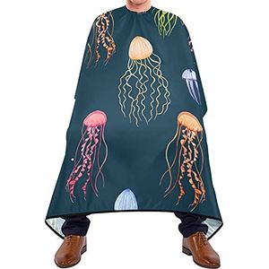 Kappers Cape Kwallen Kappers Schort Verstelbare Elastische Sluiting Kappers Jurk Waterdicht Haar Snijden Schort Voor Haar Verven Volwassenen Kapperszaak 140X170Cm