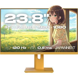 JAPANNEXT - JN-IPS238G120F-HSP-YE - Gaming Monitor - Pastel Geel - 23.8 inch - Full HD - 120Hz - 0.5ms