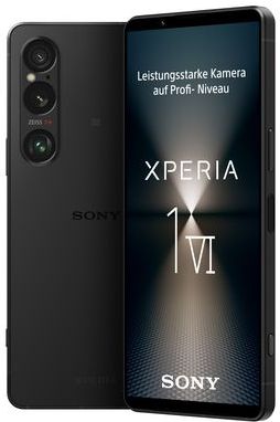 Sony Xperia 1 VI 5G 16,5 cm (6.5") Dual SIM Android 14 USB Type-C 12 GB 256 GB 5000 mAh Zwart
