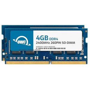 OWC OWC2400DDR4S08P - 8 GB - 2 x 4 GB - DDR4 - 2400 MHz - 260-pin SO-DIMM - blauw