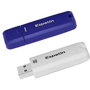 Espeon 2-Pack 64GB USB 3.0 Flash Drive, klassieke kleuren - wit, blauw - ESP64G2PKC