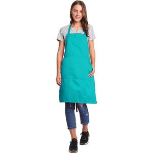 Verstelbaar slabschort met zak, extra lange banden voor dames en heren, 18 kleuren, Scuba Blue