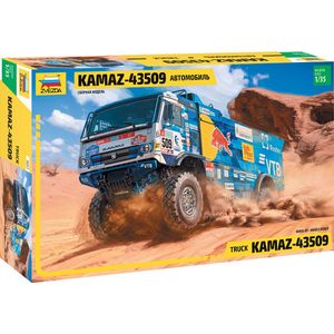 1:35 Zvezda 3657 Kamaz Rallye Truck Plastic Modelbouwpakket