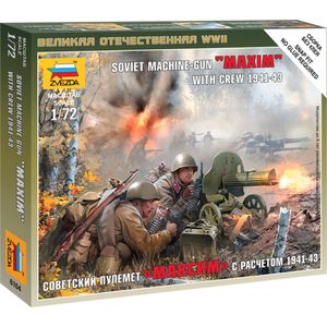 Zvezda - Z6104 - Model - Sovjet machinegeweer en dienaren - Schaal 1:72