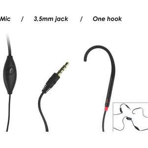 GEEMARC CL Hook 9 Mono met 1x INDUCTIE 'HAAK' - LUISTERHULP met microfoon -  voor gebruikers van een GEHOORAPPARAAT - 3,5 mm aansluiting