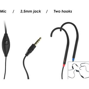 GEEMARC CL Hook 8 Duo met 2x INDUCTIE 'HAAK' - LUISTERHULP met microfoon -  voor gebruikers van een GEHOORAPPARAAT - 3,5 mm aansluiting