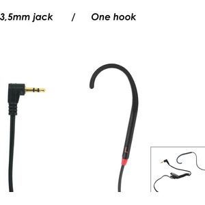 GEEMARC CL Hook 7 Mono met 1x INDUCTIE 'HAAK' - LUISTERHULP zonder microfoon (voor muziekweergave)-  voor gebruikers van een GEHOORAPPARAAT - 3,5 mm aansluiting