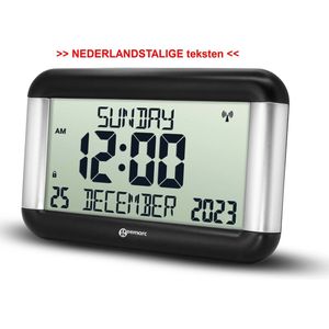 GEEMARC VISO8 digitale kalender klok met onverkorte dag / datum / tijdweergave