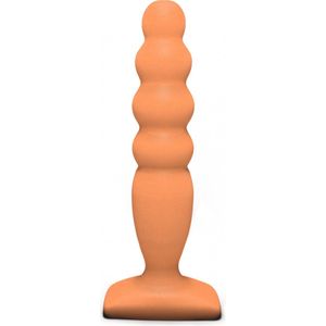 Anaal plug Groot Bubble Plug - Visgraatvormige anale stimulator - Lola Toys - BackDoor Edition - Dunne buttplug - Groot - 12,5cm x 3,2cm - Oranje