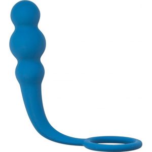 Lola Toys - SpiceItUp! - Legend - Buttplug met Cockring Balzak Ring of Handgreep - Anal Beads/ Kralen - Anaalplug - Prostaat Stimulatie - P-Spot - Unisex - 10cm x 3cm - Blauw