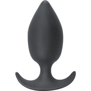 Lola Toys - SpiceItUp! - Insatiable - Ronde buttplug met bewegend balletje - Anaalplug met handgreep - 100% Siliconen -  10.5cm x 4cm - Donker Grijs