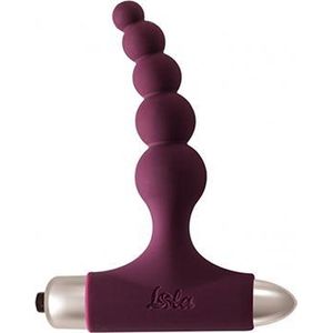 Anale Buttplug- Vibratie- Bullet- Silicone -  10 functies- AAA batterij- Waterproof- Spice it up New Edition Perfection Donkerrood