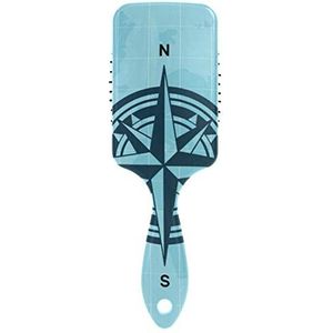 FANTAZIO Kompas Ontwerp Patroon Styling Borstel Haarborstel Geweldig voor rechtzetten, Smoothing, Top Detangling Borstel Static-free