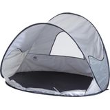 DERYAN Pop-up Strandtent met Klamboe 120x90x80 cm - Zilverkleurig