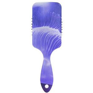 FANTAZIO Small Blue Medusa Styling Brush Hair Brush Geweldig voor rechtzetten, Smoothing, Top Detangling Brush Static-free