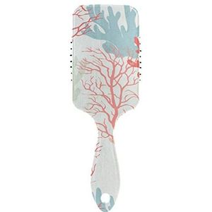 FANTAZIO Prachtige Koraal Styling Brush Hair Brush Geweldig voor rechtzetten, Smoothing, Top Detangling Brush Static-free