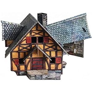 Keranova 378 Clever Paper The Middeleeuwse Stad 23 Stuk Smithy 3D Puzzel, Multi Color