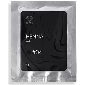 Lovely Henna wenkbrauw & wimperverf zwart, tint: Black Morion | wenkbrauwverf, henna tattoo effect | natuurlijk & blijft tot 6 weken zitten | wenkbrauw & wimperverf - henna poeder 1g