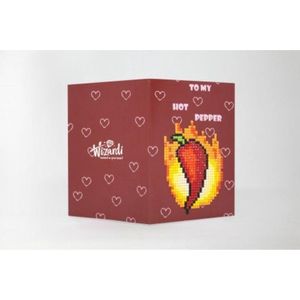 Wc0171 Diamond painting kaart - To My Hot Pepper - 14x10cm