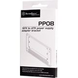 Silverstone - PP08 - SFX-naar-ATX Adapter - Zwart - Staal