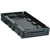 SilverStone SST-MS06B - Mobiel 3.5"" Super-Speed Aluminium Harde Schijf Behuizing met Hot-Swap Drive Sleuf voor 9,5 mm dikke 2,5"" SATA HDD's of SSD's, Zwart