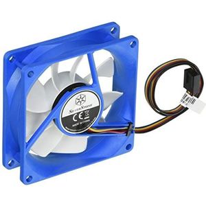 Silverstone SST-FW81 (80 mm, 1 x), PC ventilator, Blauw, Wit