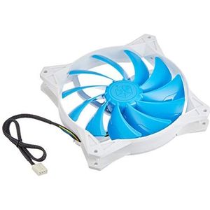 SilverStone SST-FQ141 – FQ serie stille PWM ventilator voor computer, krachtige luchtstroom, blauw-wit