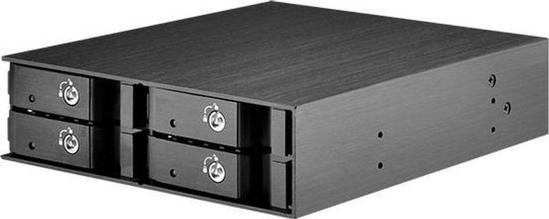 SilverStone FS204 - Behuizing voor Opslagschijven - Zwart