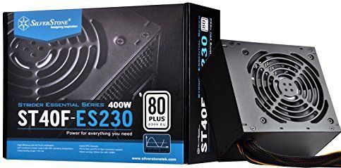 SilverStone - Strider Essential ST40F-ES230 - Voeding - Zwart - 400 Watt