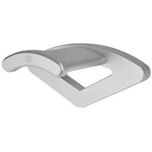 SilverStone SST-EBA02S - ultramoderne premium aluminium headset/hoofdtelefoon-wandhouder in elegant design met schroef- en plakbandbevestiging, zilver