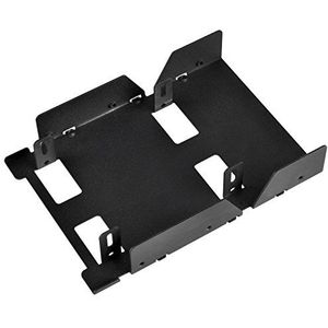 SilverStone SST-SDP08B-E montagebeugel voor 3,5 inch SSD/HDD harde schijf naar 3 x 2,5 inch, zwart