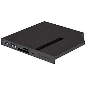 SilverStone SST-FPS01-12,7 mm lade laden slanke optische baai met 2x USB3.0, kaartlezer, M.2 SATA type SSD-sleuf