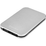SilverStone SST-MMS02C - Externe USB 3.1 Type-C Hard Disk Drive Behuizing Case voor 7 mm of 9,5 mm 2,5 inch HDD of SSD, waterbestendig, stofdicht, slimme kabelintegratie, aluminium desgin