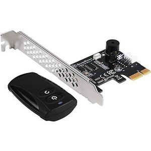 SilverStone SST-ES02-PCIe - 2.4G draadloze afstandsbediening voor PC Power/Reset, geïntegreerde pc-luidspreker, PCIe