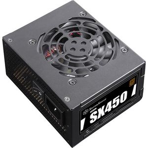 Silverstone SST-SX450-B - Voeding - Zwart - ATX12V 2.4/SFX12V (450W)