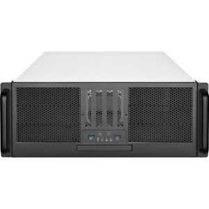 SilverStone - RM41-506 - Rackmount Behuizing - Zwart - 4U - 6-Bay