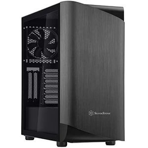 Silverstone - SETA A1 - Midi Tower - Zwart - Aluminium - Gehard Glas - RGB Verlichting