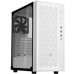 Silverstone Fara R1 (ATX, mATX, Mini-ITX), PC-behuizing, Zwart, Transparant, Wit