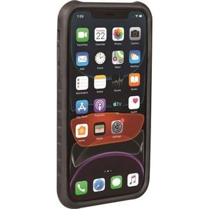 Topeak Unisex - volwassenen RideCare beschermhoes voor iPhone 11, smartphone, zwart, grijs met standaard