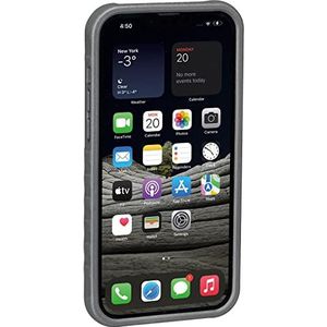 TOPEAK iPhone Ridecase smartphone beschermhoes voor iPgone 13 PRO Max unisex volwassenen, zwart/grijs