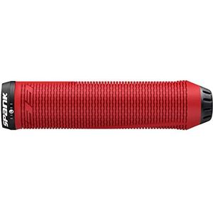 Spank Spike 33, Lock-on, diameter 33 mm, handgrepen voor mountainbike, volwassenen, uniseks, rood, 145 mm