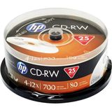 CD-RW - Blanco - Herschrijfbaar - 700MB/80 Minuten - Pack van 25