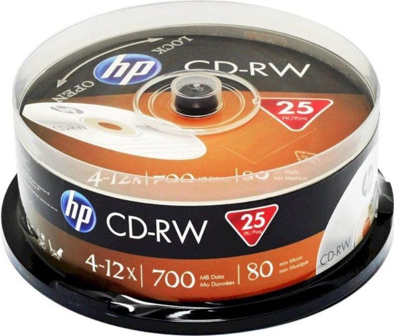 CD-RW - Blanco - Herschrijfbaar - 700MB/80 Minuten - Pack van 25