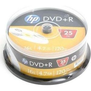 /DVD+R HP 4,7GB 25Pcs Cakebox 120Min Gold Protection Surface