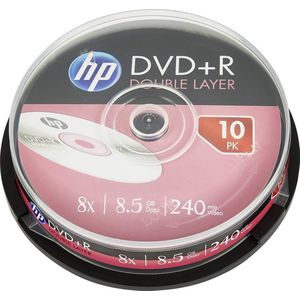 HP DRE00060 DVD+R DL disc 8.5 GB 10 stuk(s) Spindel