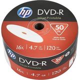 HP | DVD-R | 4.7 GB | Inkjet Printable | 50 stuks